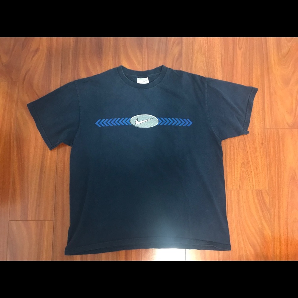 Vintage Nike Small Men T Shirt Navy Blue